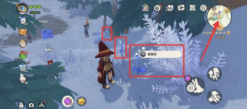 洛克王国世界立方人的委托星霜花采集攻略 星霜崖地3大必刷点全图解  第4张