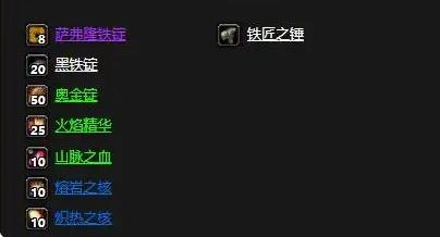 魔兽世界萨弗拉斯怎么获得,炎魔拉格纳罗斯之手橙锤制作全攻略 第2张 魔兽世界萨弗拉斯怎么获得,炎魔拉格纳罗斯之手橙锤制作全攻略 第2张